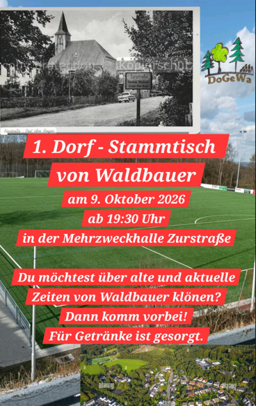 1. Dorf-Stammtisch in Waldbauer